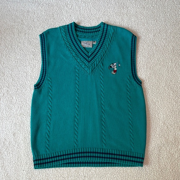 Disney Other - Vintage Mickey Mouse Golf Sweater Vest